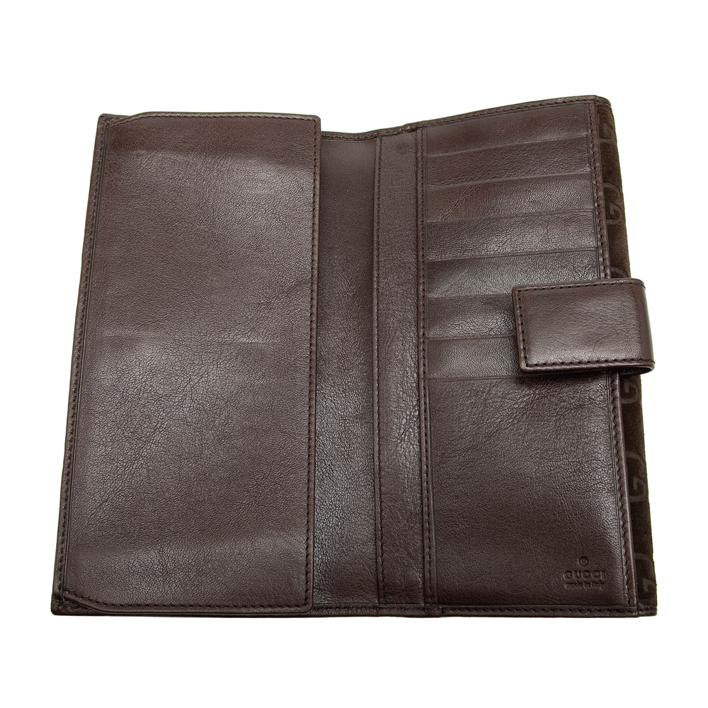 Pre-Loved Gucci GG Suede Pelham Continental Long Wallet - Picture 4 of 9